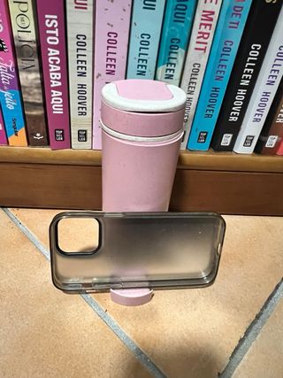 2 Garrafas Água - Rosa & Transparente