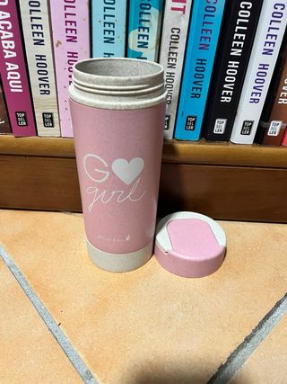 2 Garrafas Água - Rosa & Transparente