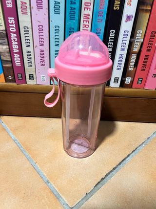 2 Garrafas Água - Rosa & Transparente