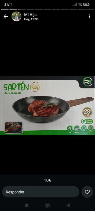 Sartén antiadherente Chef 28cm