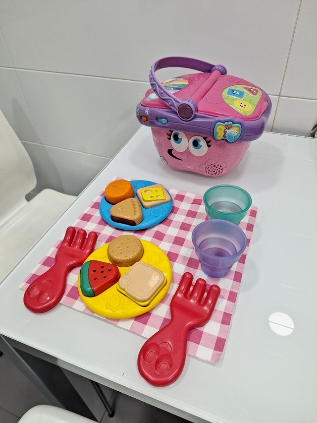 Cesta picnic LeapFrog - Rosa y Morada
