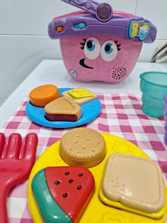 Cesta picnic LeapFrog - Rosa y Morada