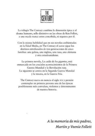 La Caída de los Gigantes. Ken Follett