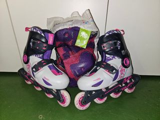 Patines Oxelo Play 5 -Talla 32-34 con protecciones