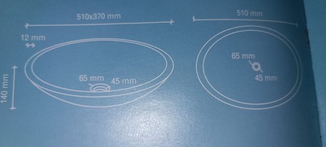 Lavabo vetro argento 