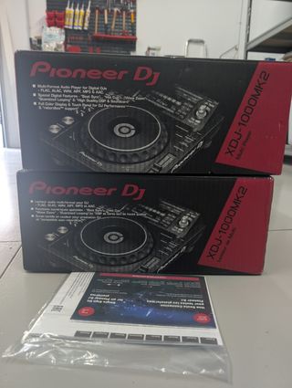 2x Pioneer XDJ 1000 MKII impolutos!
