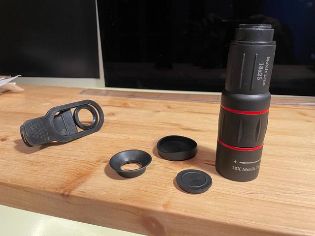 Telescopio monocular ligero de 18 x 25 para mòvil
