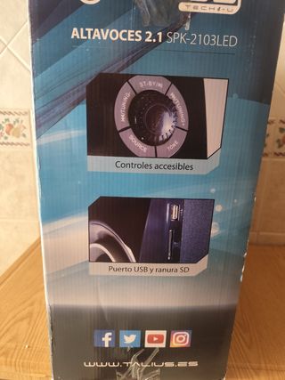 Altavoces TALIUS 2.1 Bluetooth LED