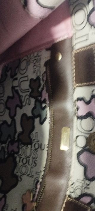 Bolso Tous beige y multicolor