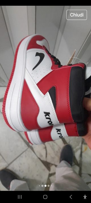 Scarpe Kronos N41  - Rosso/Bianco Black