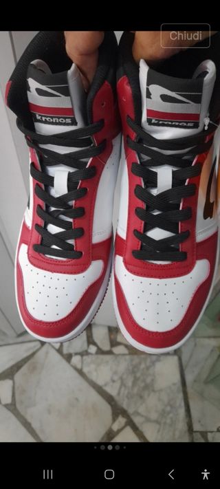 Scarpe Kronos N41  - Rosso/Bianco Black