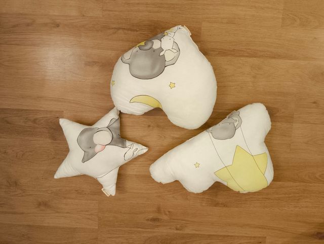 Hacer Cojines Infantiles Cojines Nubes Y Estrellas Patron Cojin