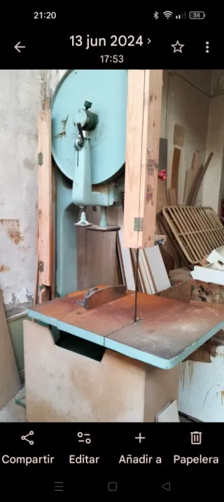 Sierra cinta vintage carpintería