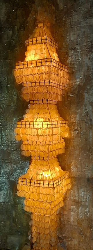 Lámpara filipina de techo extra grande - Mica