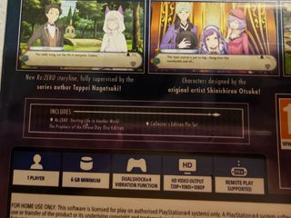 PS4 Re:Zero + Anonymous Code 