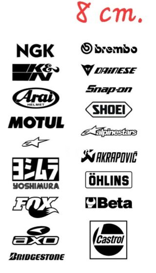 Pegatinas motos: 16 marcas