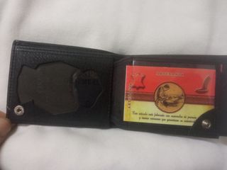 Cartera Portaplaca Policía Nacional CNP cuero piel