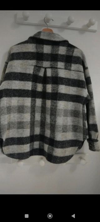 Sobrecamisa cuadros gris-negro