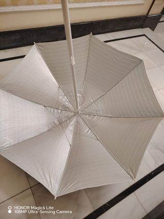 Parasol rayas azul-blanco
