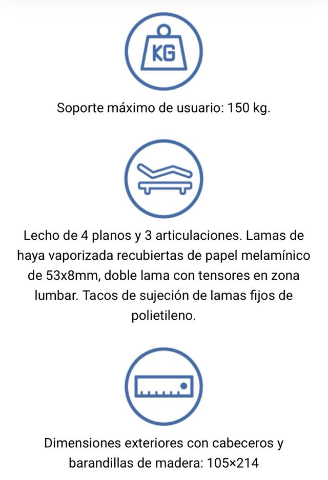 Cama articulada Teide - Tecnimoem