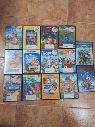 14 DVDs infantiles - Animación familiar
 