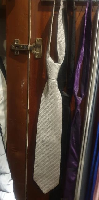 Corbata Armani - Beige y Gris