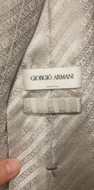 Corbata Armani - Beige y Gris