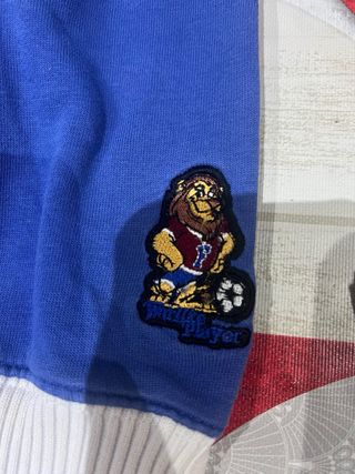 Felpa Frankie Garage blu e rossa