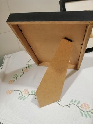 2 Molduras pretas para fotos