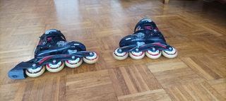 Patines en linea negros talla 28-32