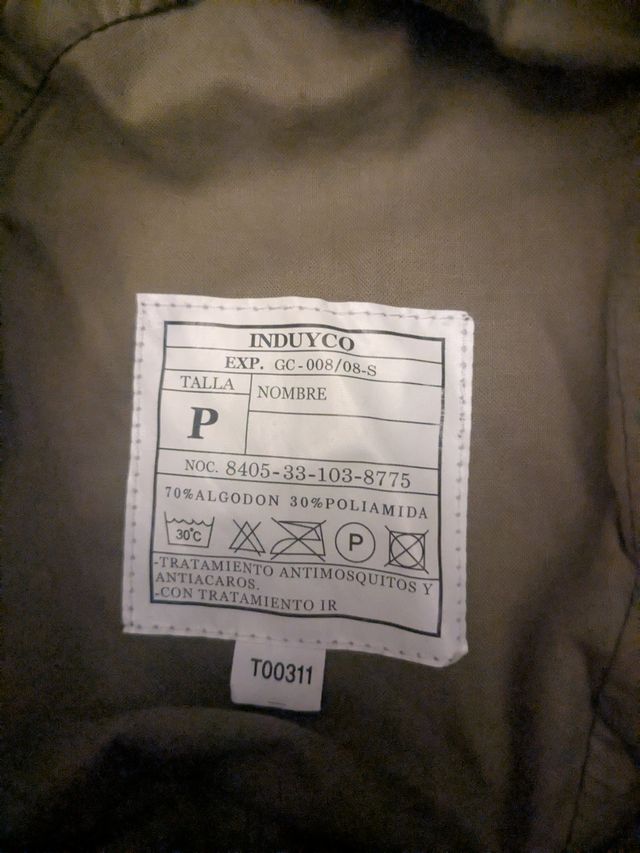 Chambergo militar tipo safari y caza, de camuflaje