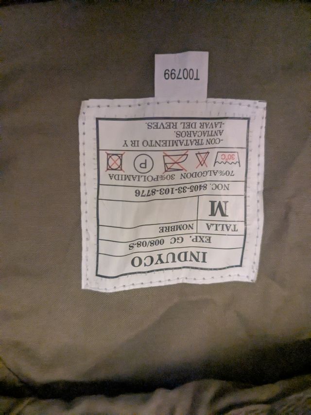 Chambergo militar tipo safari y caza, de camuflaje