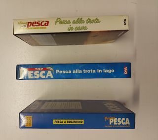 3 VHS Pesca: Bolentino, Trota Lago & Fiume