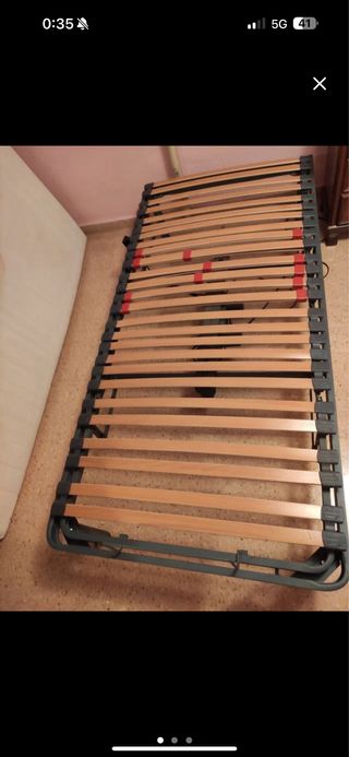 Cama articulada 90cm - marrón