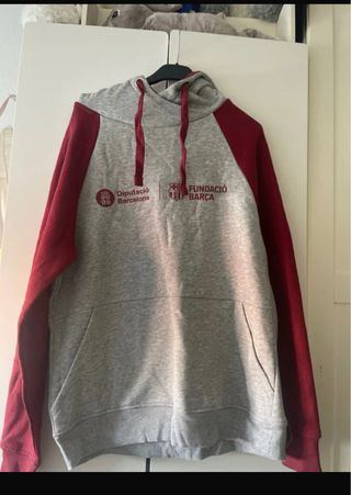 Sudadera FC Barcelona Gris-Roja