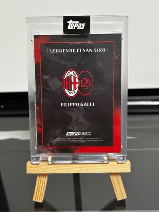Filippo Galli - Auto /99 Topps Milan 125 years