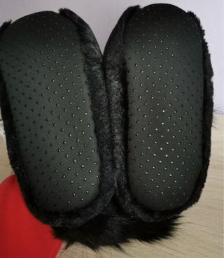 Pantuflas cisnes negras doradas