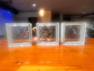 25 Bloques de vidrio transparentes, están nuevo
