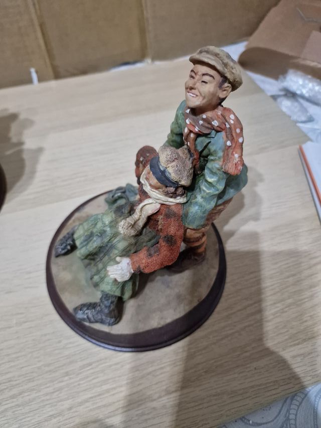 3 statue vintage in resina