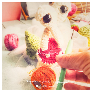 Amigurumi caracol hecho a mano