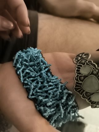 Brazaletes plata & turquesa