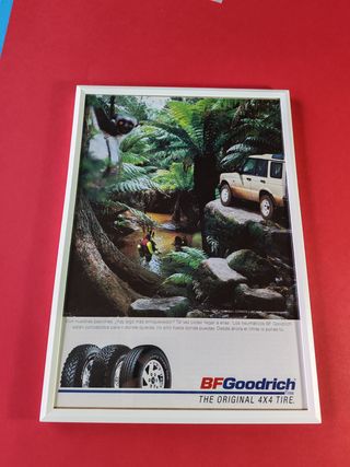 Land Rover BFGoodrich cuadro cartel publicidad