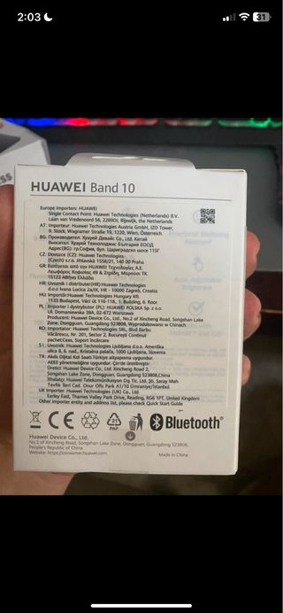 HUAWEI Band 10 - Pulsera Fitness Negra