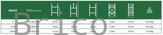 Andamio Modular Aluminio - 2,77 Metros - Pack A