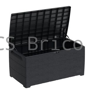 Baúl Arcón PVC 416 L Gris Oscuro - 70x129x62 cm - Duramax
