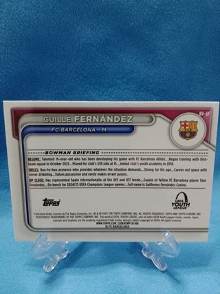 Guille Fernández FC Barcelona 
1st Bowman Chrome