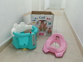 Silla de seguridad bañera y adaptador de vater