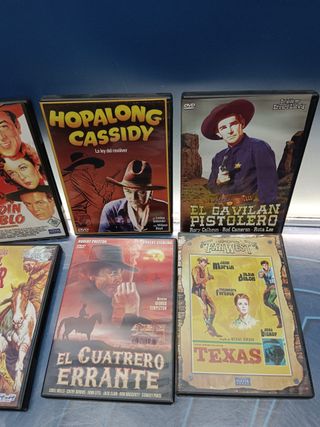 Lote 17 DvDs, películas, westerns , clásicas
