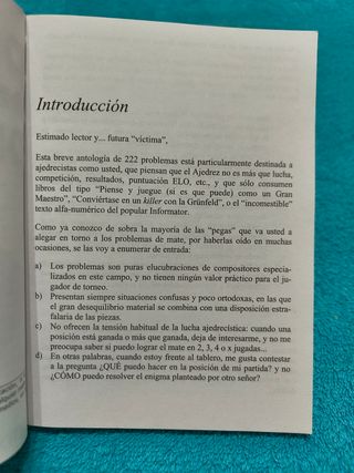 Libro Ajedrez Problemas para gente sin problemas.