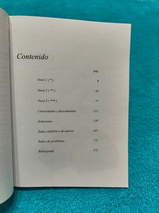 Libro Ajedrez Problemas para gente sin problemas.